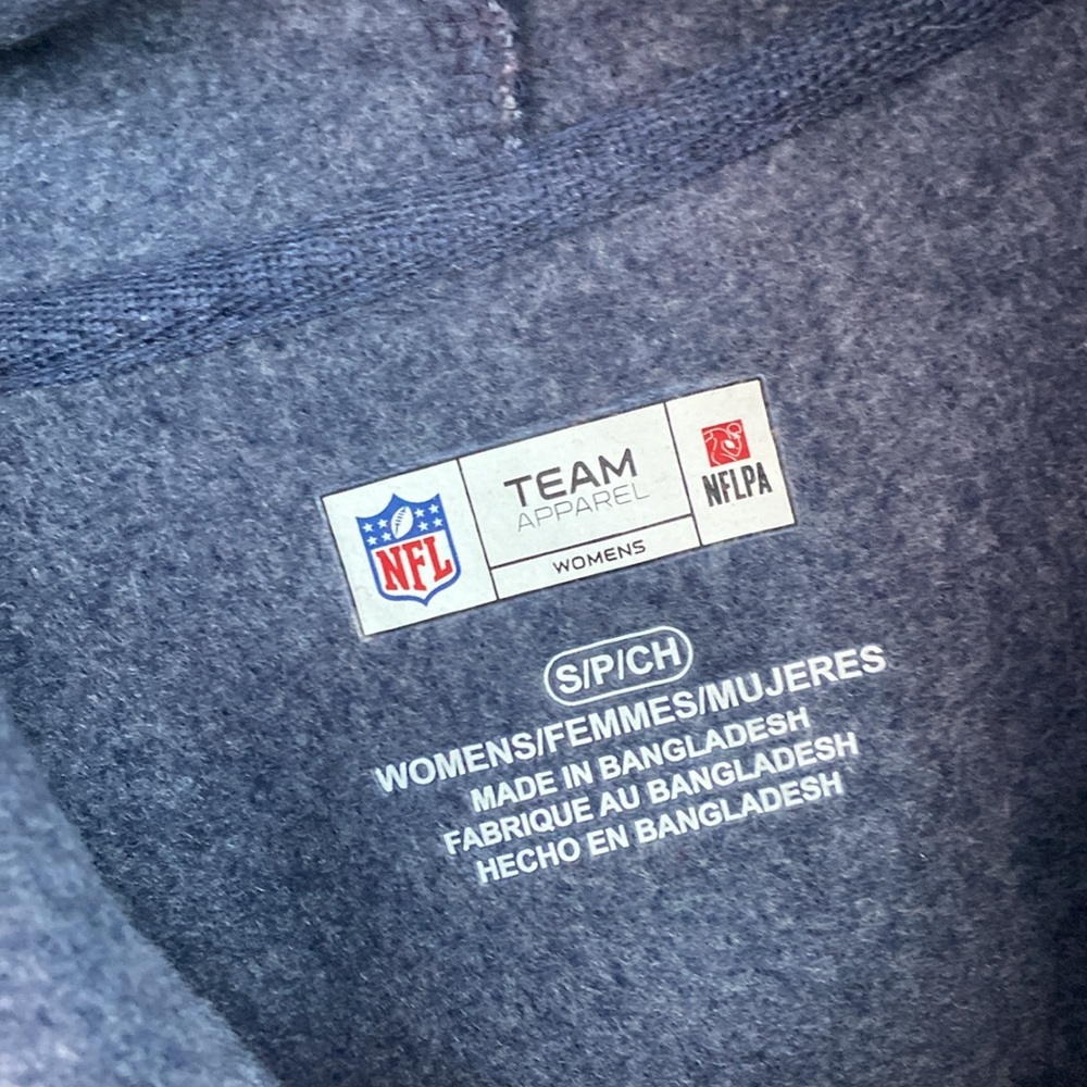 Patriots small cozy high low hoodie sweatshirt - Picture 7 of 16
